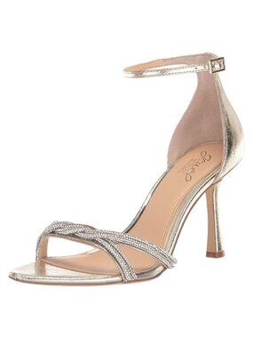 Women's Vani Stiletto Heeled Sandal Metal Ankle Strap Formal